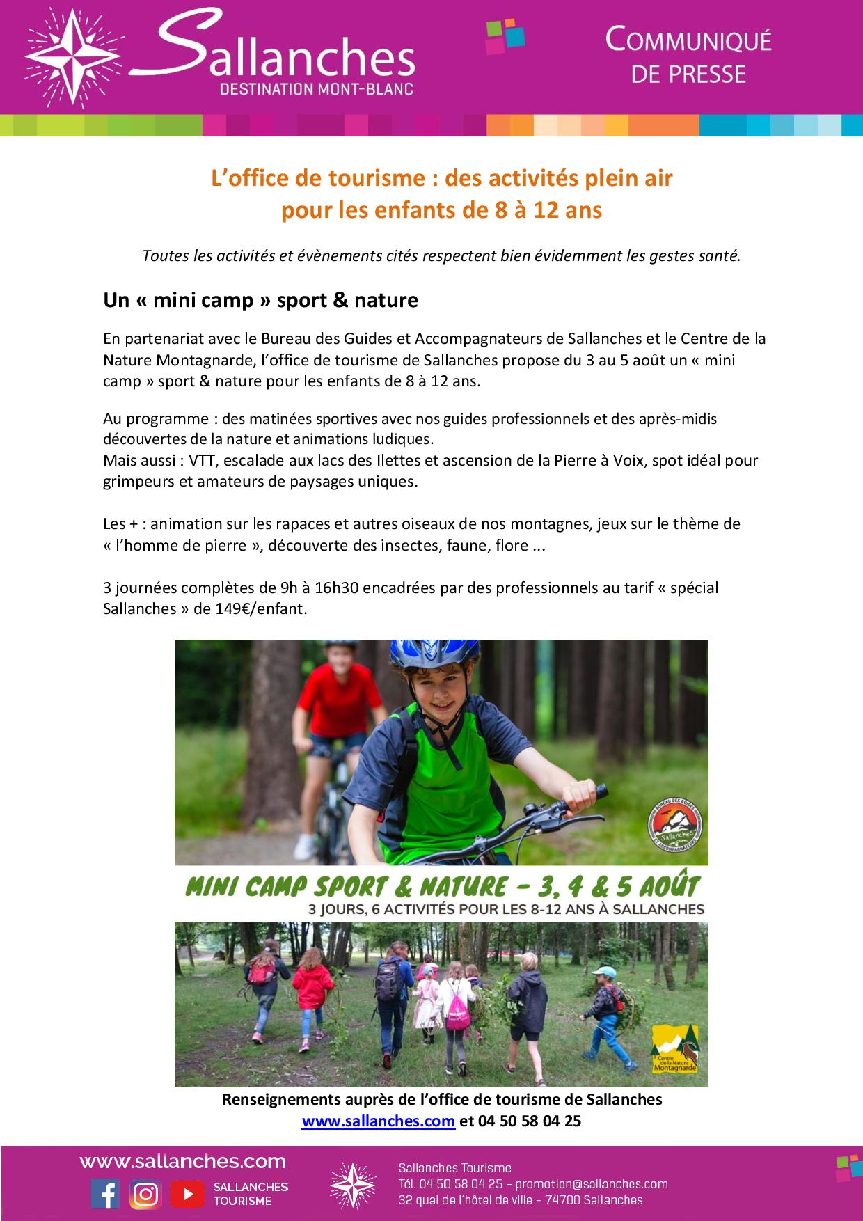 Mini camp sport & nature